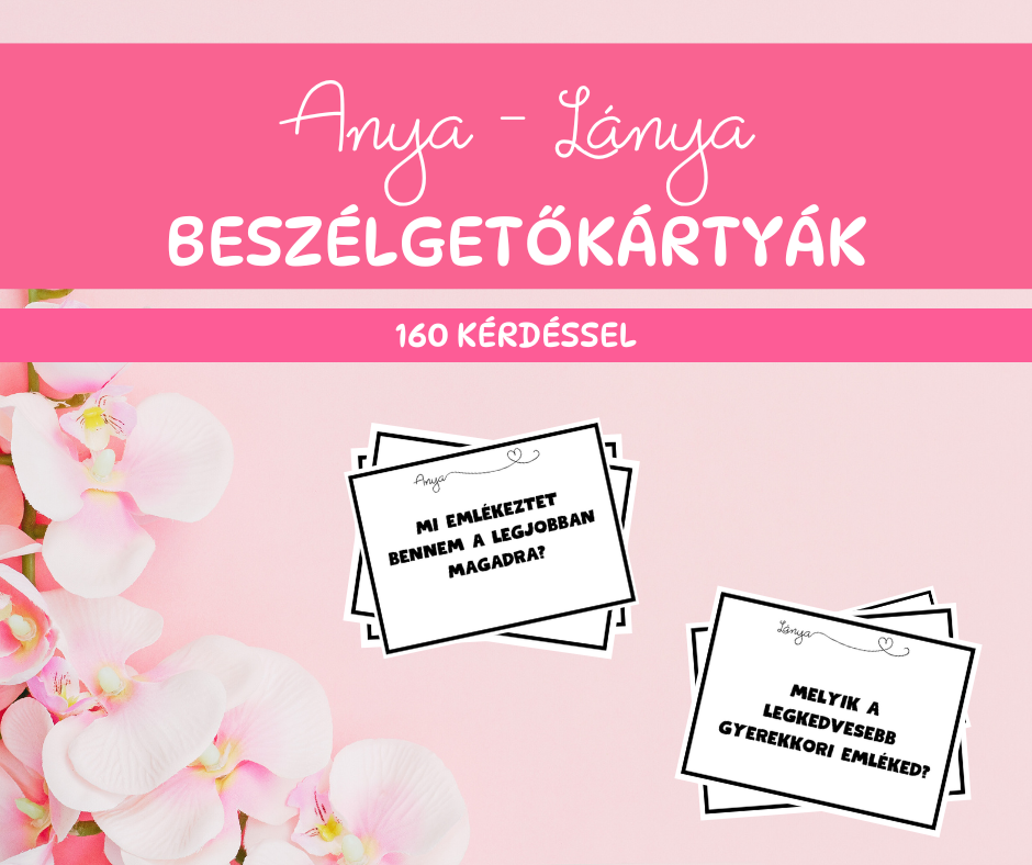 anya-lánya beszélgetőkártya